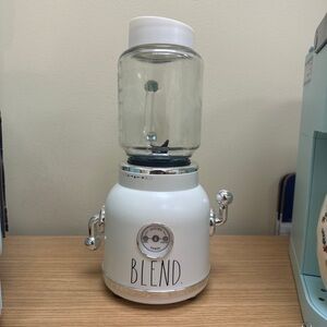 Rae Dunn White Blender with Glass Jar
